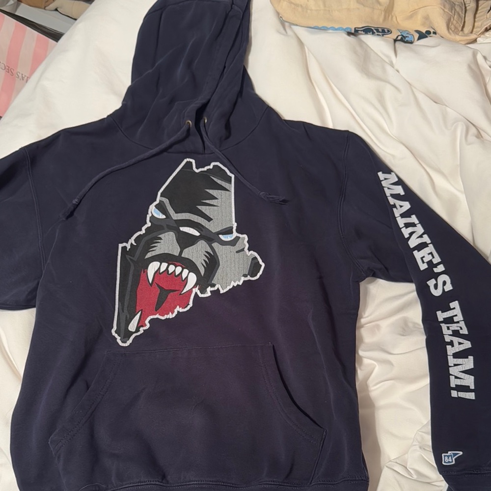 Men's Navy Graphic Hoodie